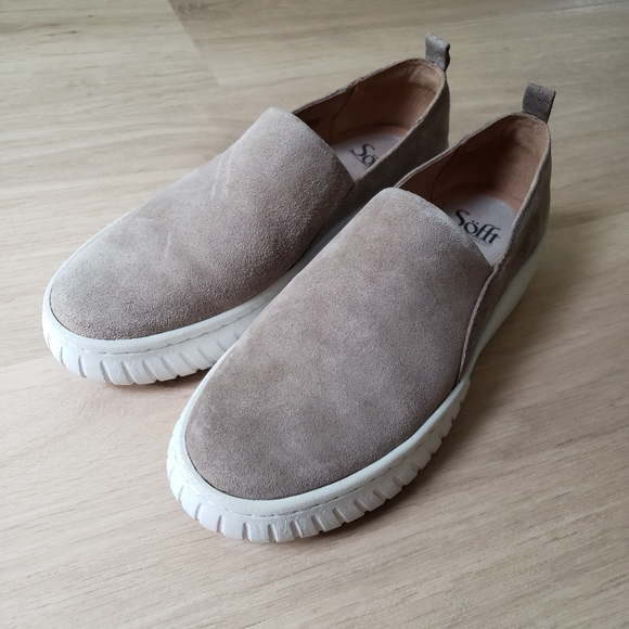 ♡ Sofft Potina Sneaker Taupe sz 8.5 - Picture 2 of 9